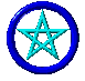 A spinning pentacle
